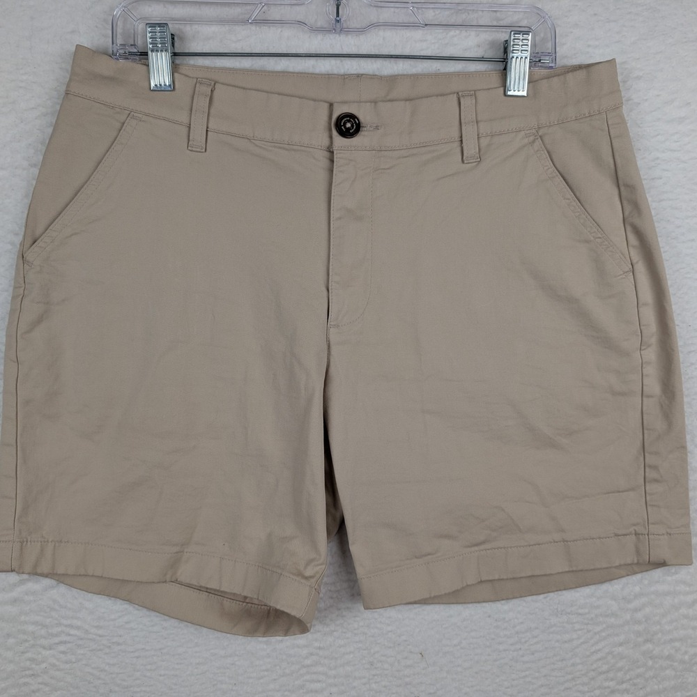Chubbies Originals Mens 35 Khaki Brown Stretch Twill Chino Shorts 7 Inseam